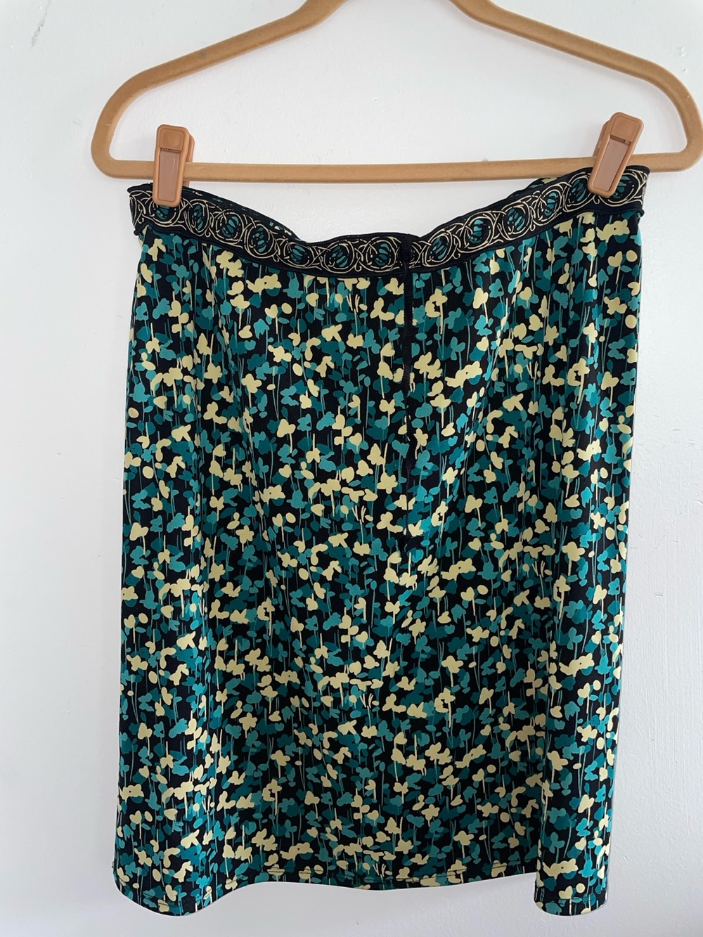 Studio vintage Women's Teal Floral Print Skirt